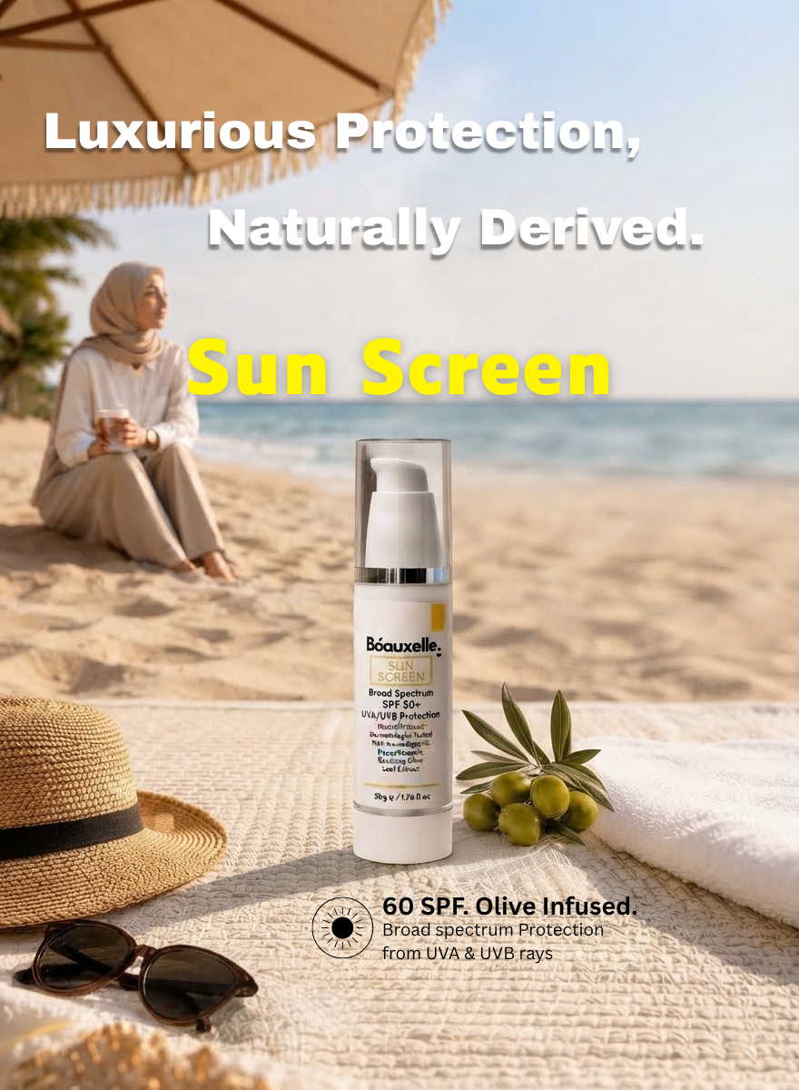 60 SPF. Olive Infused.